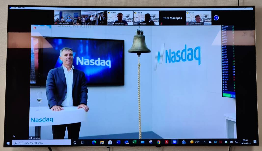 Trading in Sdiptech’s shares commences on Nasdaq Stockholm